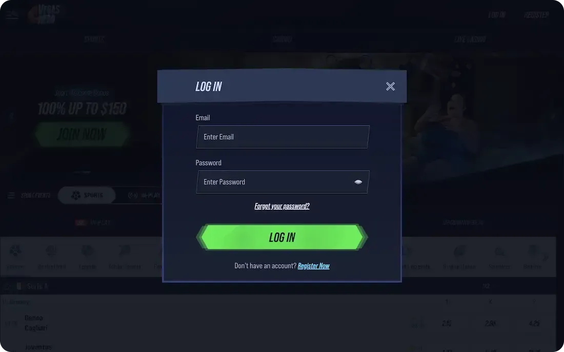 vegashero casino login