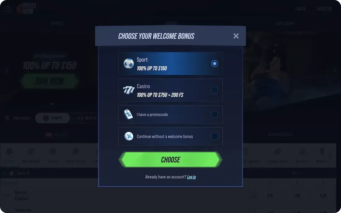 vegashero casino welcome bonus